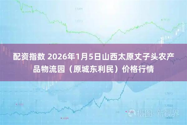 配资指数 2026年1月5日山西太原丈子头农产品物流园（原城东利民）价格行情